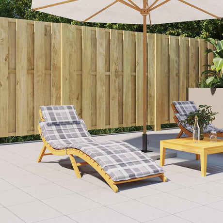 Vidaxl Lounger Kissen 186x58x4 cm Oxford Fabric Diamond Muster grau