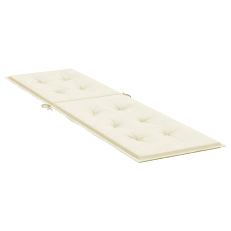 VIDAXL -Terrassenstuhlkissen (75+105) x50x4 cm cremefarben -gepflegt
