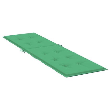 VIDAXL -Terrassenstuhlkissen (75+105) x50x4 cm Grün