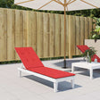 VIDAXL -Terrassenstuhlkissen (75+105) x50x4 cm rot
