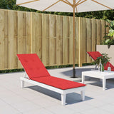 VIDAXL -Terrassenstuhlkissen (75+105) x50x4 cm rot