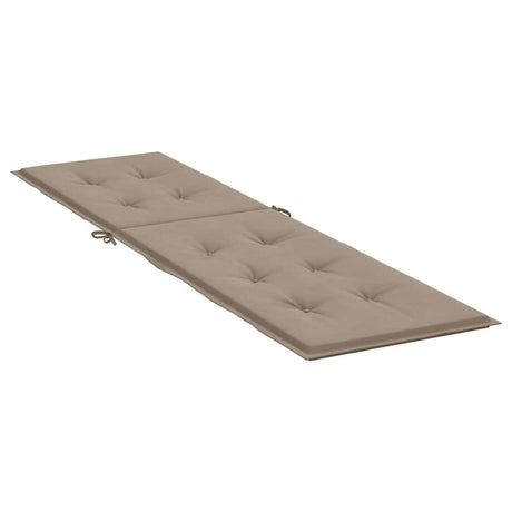 VIDAXL -Terrassenstuhlkissen (75+105) x50x4 cm Taupe