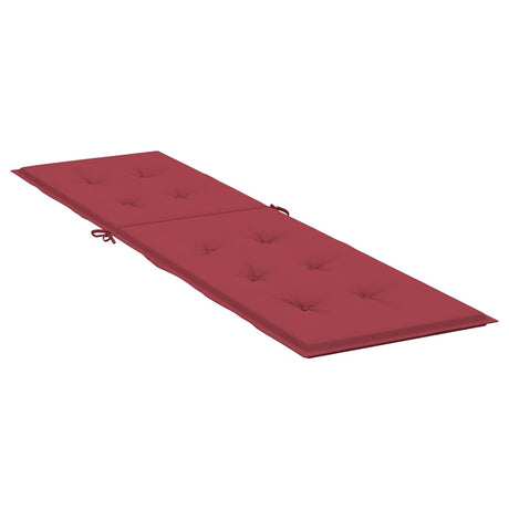 Vidaxl Terrassestuhlkissen (75+105) x50x4 cm Weinrot