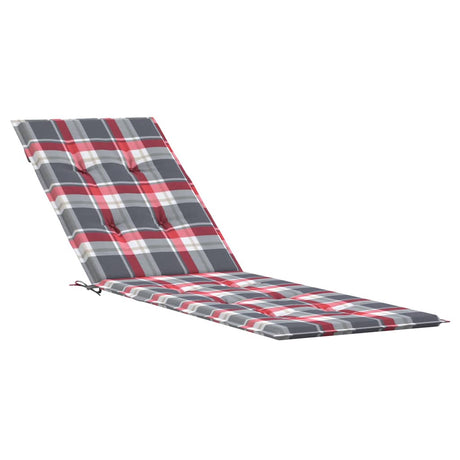 VIDAXL -Terrassenstuhlkissen -Fenstermuster (75+105) x50x4 cm rot