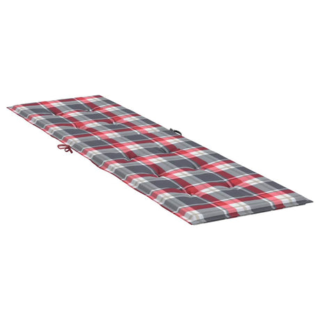 VIDAXL -Terrassenstuhlkissen -Fenstermuster (75+105) x50x4 cm rot