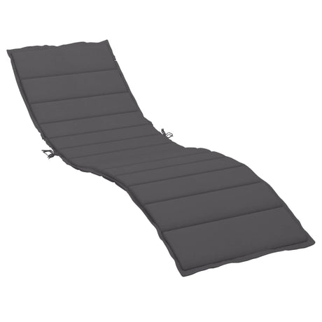 Vidaxl Lounger Kissen 200x50x3 cm Oxford Stoffanthrazit -gelöscht