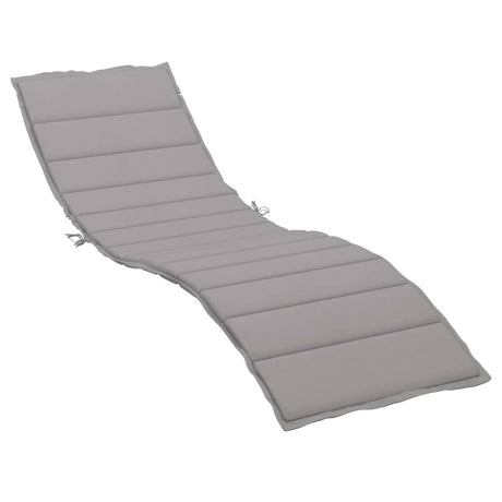 Vidaxl Lounger Kissen 200x50x3 cm Oxford Stoff grau