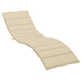 Vidaxl Lounger Kissen 200x50x3 cm Oxford Stoff Beige