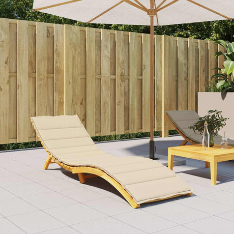 Vidaxl Lounger Kissen 200x50x3 cm Oxford Stoff Beige