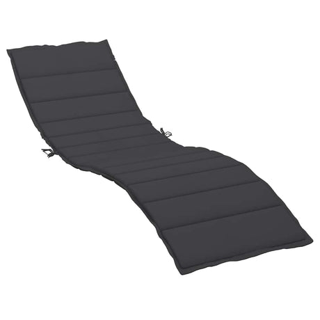 Vidaxl Lounger Kissen 200x50x3 cm Oxford Stoff schwarz