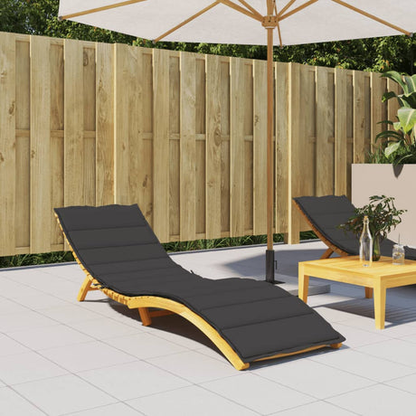 Vidaxl Lounger Kissen 200x50x3 cm Oxford Stoff schwarz