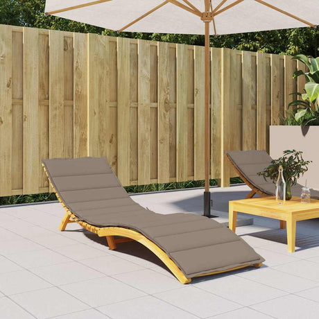 Vidaxl Lounger Kissen 200x50x3 cm Oxford Stofftaupe