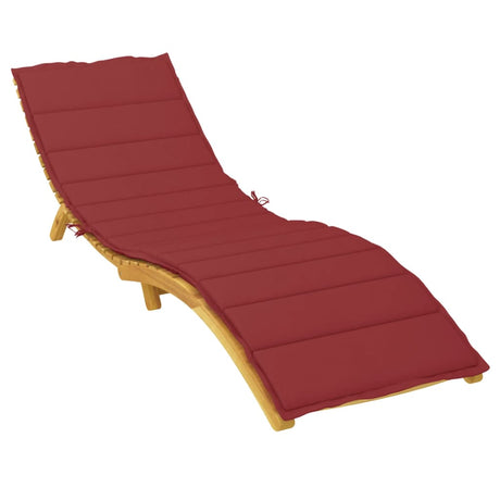 Vidaxl Lounger Kissen 200x50x3 cm Oxford Stoff Wein rot