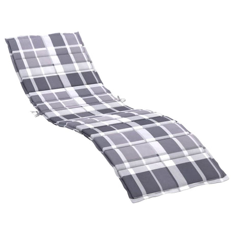 Vidaxl Lounger Kissen 200x50x3 cm Oxford Fabric Diamond Muster grau