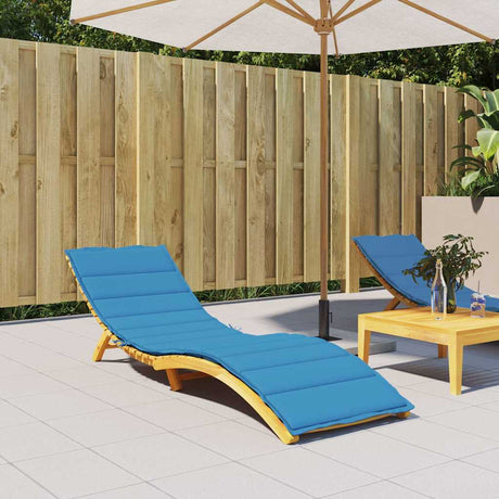 Vidaxl Lounger Kissen 200x60x3 cm Oxford Stoff Blau