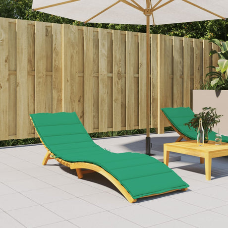 Vidaxl Lounger Kissen 200x60x3 cm Oxford Stoff grün