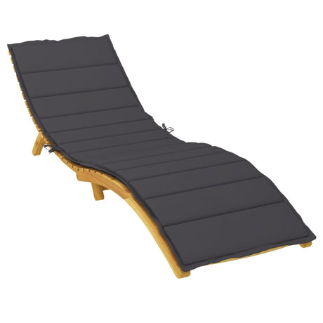 Vidaxl Lounger Kissen 200x60x3 cm Oxford Stoff schwarz