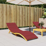 Vidaxl Lounger Kissen 200x60x3 cm Oxford Stoff Wein rot