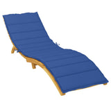 VidaXL Liegekissen 200x60x3 cm Oxford-Stoff Königsblau