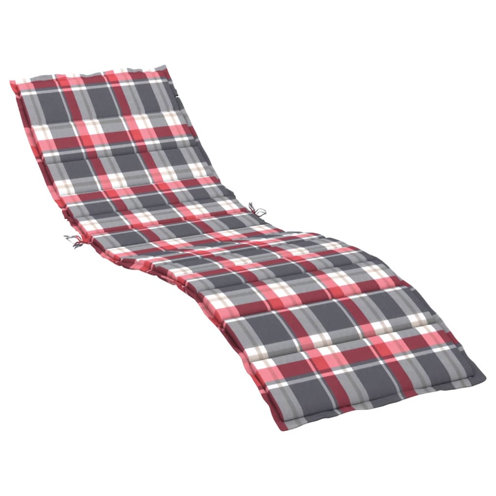 Vidaxl Lounger Kissen 200x60x3 cm Oxford Fabric Diamond Muster rot