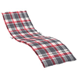Vidaxl Lounger Kissen 200x60x3 cm Oxford Fabric Diamond Muster rot