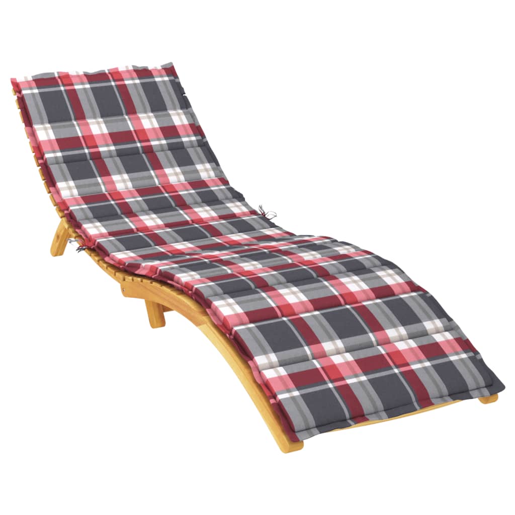 Vidaxl Lounger Kissen 200x60x3 cm Oxford Fabric Diamond Muster rot