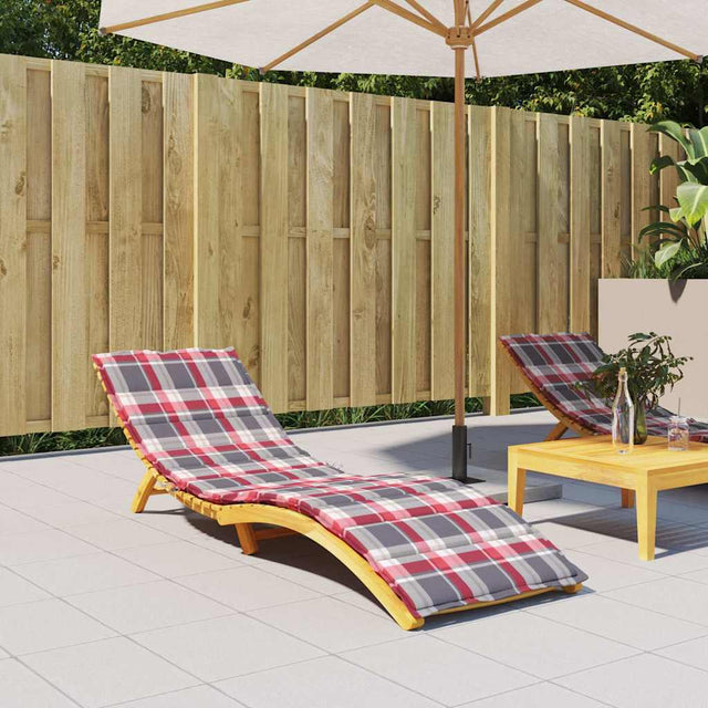 Vidaxl Lounger Kissen 200x60x3 cm Oxford Fabric Diamond Muster rot