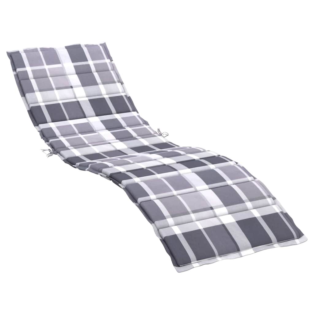 Vidaxx Liegekissen 200x60x3 cm Oxford-Stoff Rautenmuster grau