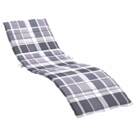 Vidaxl Lounger Kissen200x60x3 cm Oxford Fabric Diamond Muster grau