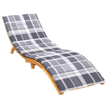 Vidaxx Liegekissen 200x60x3 cm Oxford-Stoff Rautenmuster grau