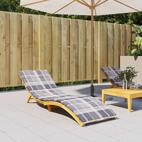 Vidaxx Liegekissen 200x60x3 cm Oxford-Stoff Rautenmuster grau