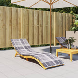 Vidaxl Lounger Kissen200x60x3 cm Oxford Fabric Diamond Muster grau