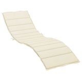 Vidaxl Lounger Kissen 200x70x3 cm Oxford Fabric Cream -Colored