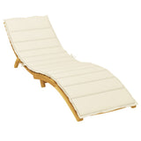 Vidaxl Lounger Kissen 200x70x3 cm Oxford Fabric Cream -Colored