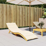 Vidaxl Lounger Kissen 200x70x3 cm Oxford Fabric Cream -Colored