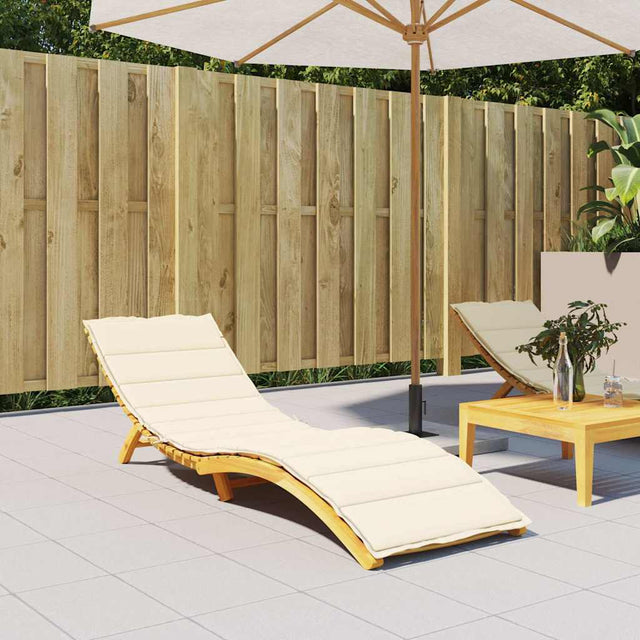 Vidaxl Lounger Kissen 200x70x3 cm Oxford Fabric Cream -Colored