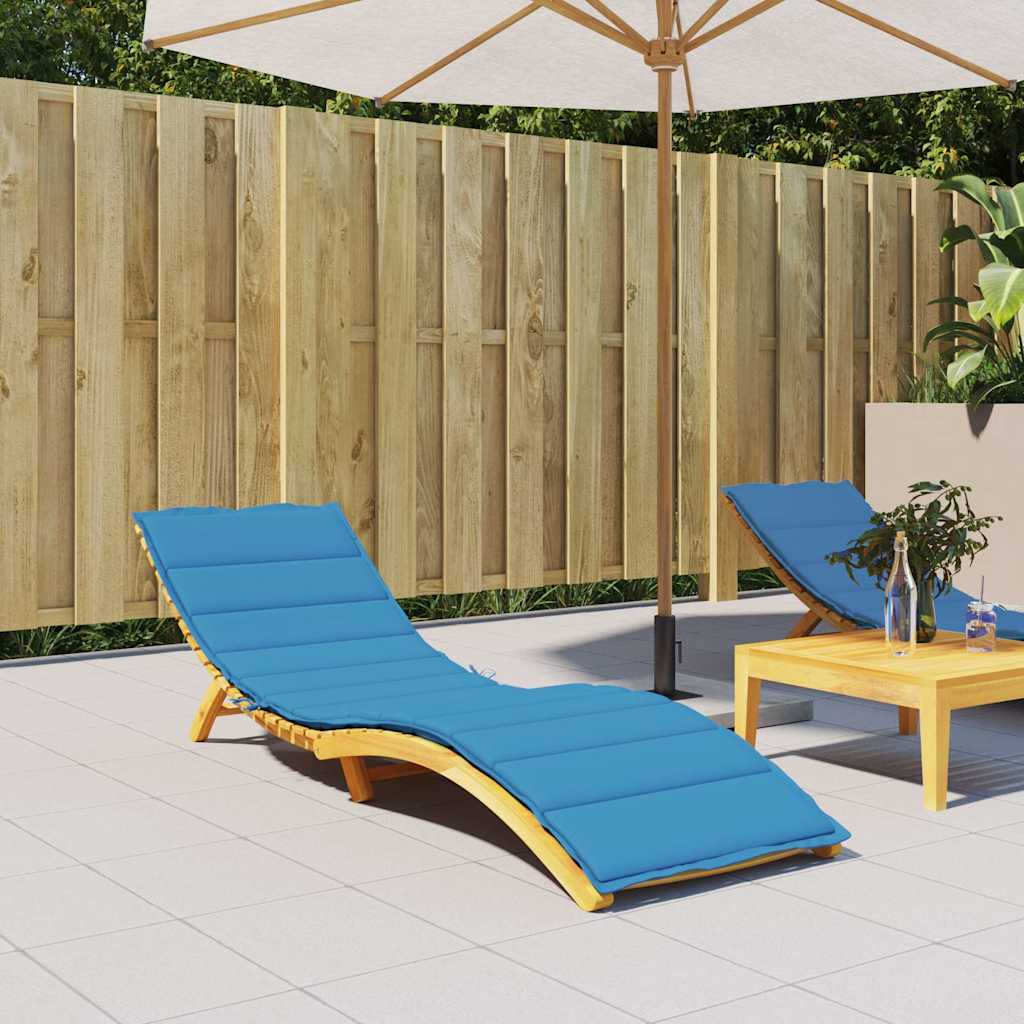 Vidaxl Lounger Kissen 200x70x3 cm Oxford Stoff Blau
