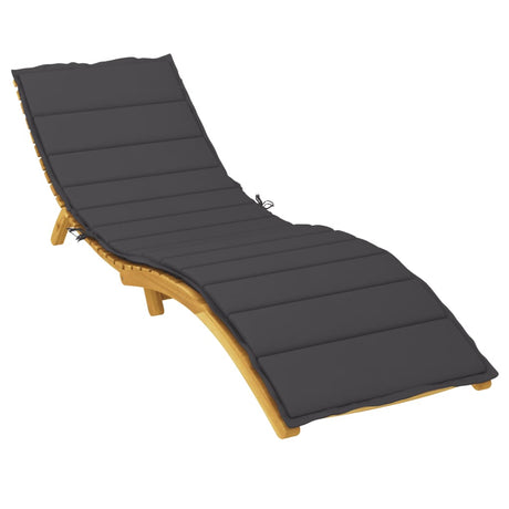Vidaxl Lounger Kissen 200x70x3 cm Oxford Stoff schwarz