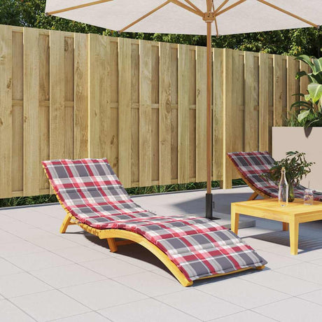 Vidaxx Liegekissen 200x70x3 cm Oxford-Stoff Rautenmuster rot