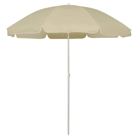 Vidaxl strandparasol 240 cm zandgeel