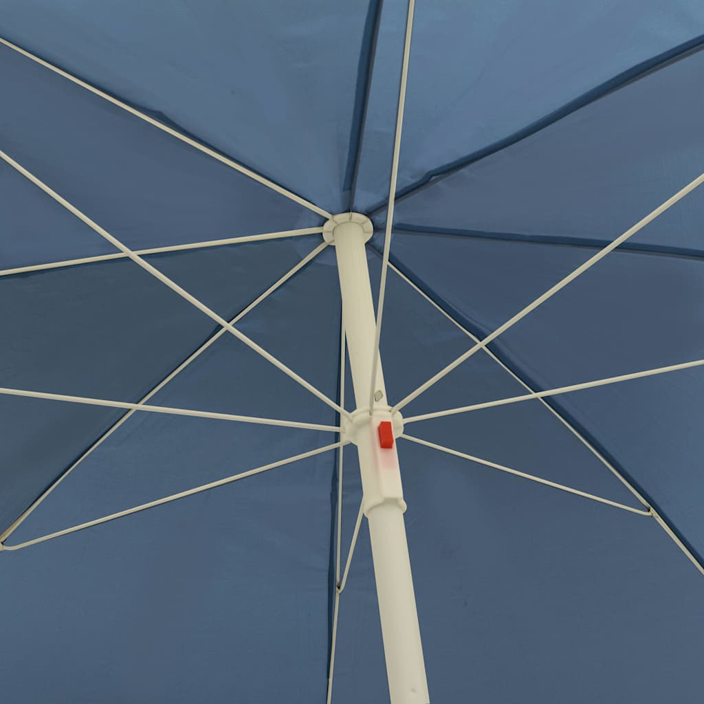 Vidaxl strandparasol 240 cm blauw