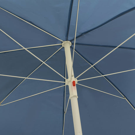 Vidaxl strandparasol 240 cm blauw