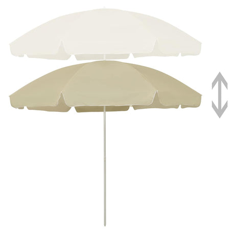 Vidaxl strandparasol 300 cm zandgeel
