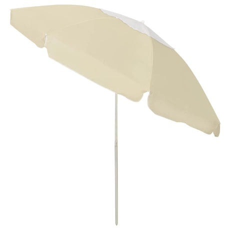 Vidaxl strandparasol 240 cm zandgeel