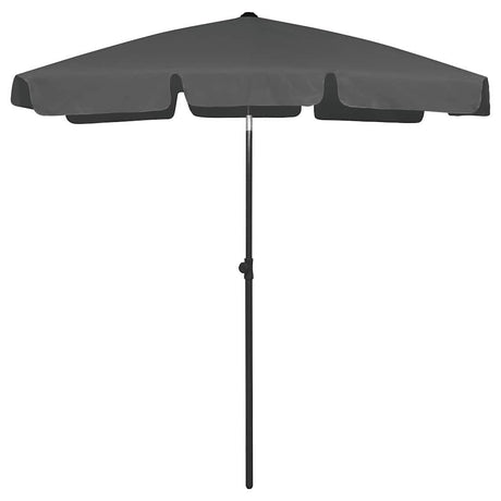 Vidaxl Strandparasol 180x120 cm Anthrazit -ausgelöst