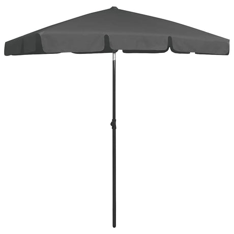 Vidaxl Strandparasol 180x120 cm Anthrazit -ausgelöst