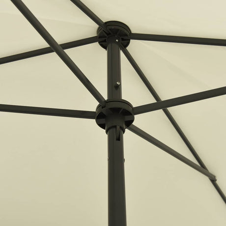 Vidaxl Strandparasol 200x125 cm sandig gelb