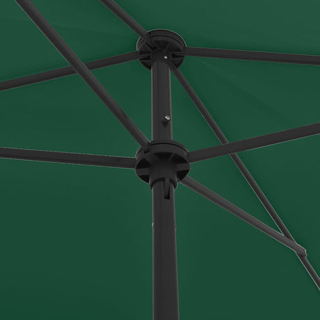 Vidaxl strandparasol 200x125 cm groen