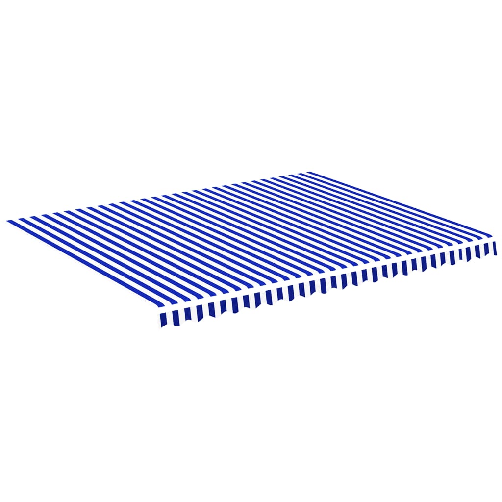 Vidaxl Ersatztuch für Luifel 4,5x3,5 m blau und weiß