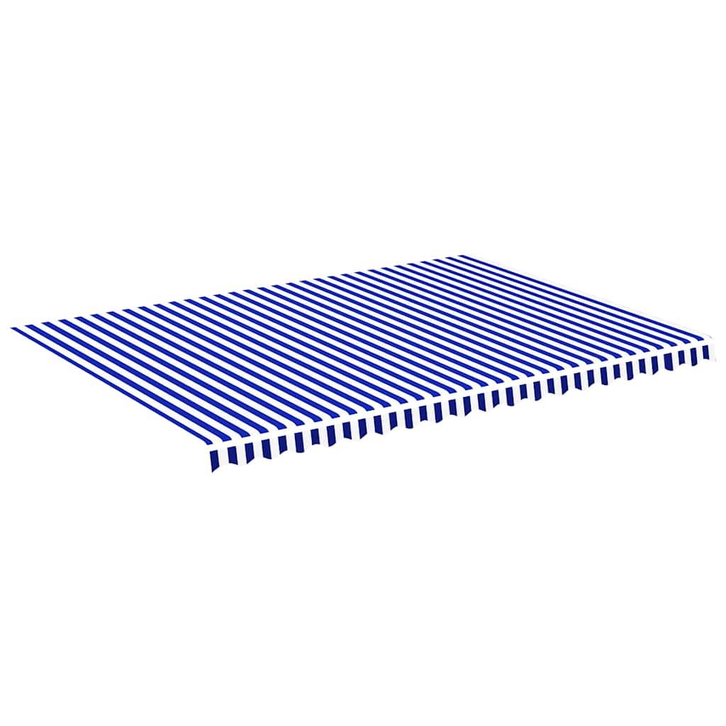 Vidaxl Ersatztuch für Luifel 5x3,5 m blau und weiß
